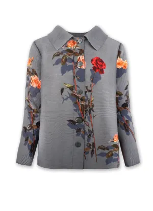 Elizabeth Rose Garden Crystal Pleats Shirt