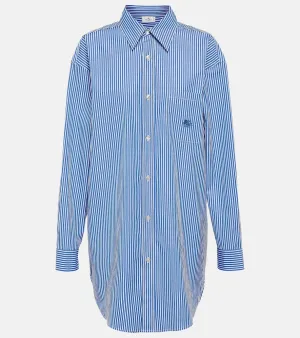 Etro Pegaso pinstriped cotton shirt