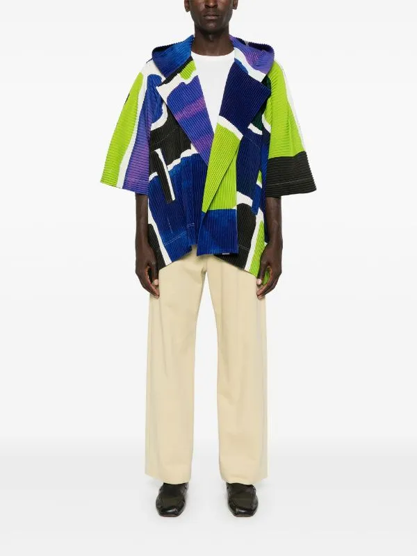 Landscape Blouson Jacket - Blue