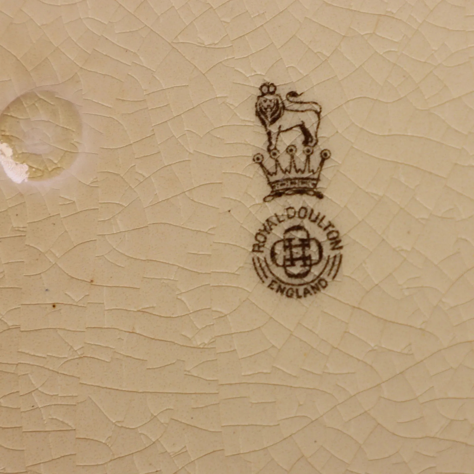 Royal Doulton D2789 Skating Pryde Goeth Before A Fall 10 5/8" Dinner Plate 1908
