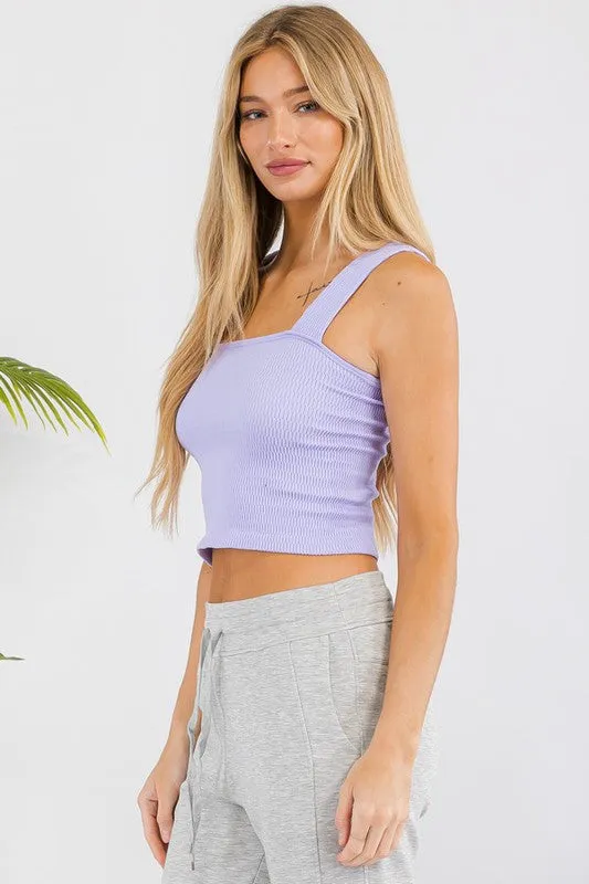 Seamless Crop Tank in multiple colors