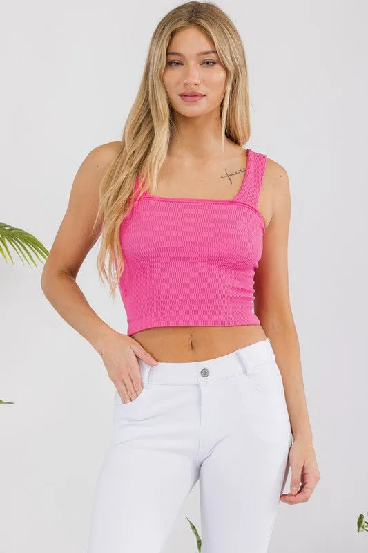Seamless Crop Tank in multiple colors