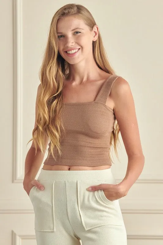 Seamless Crop Tank in multiple colors