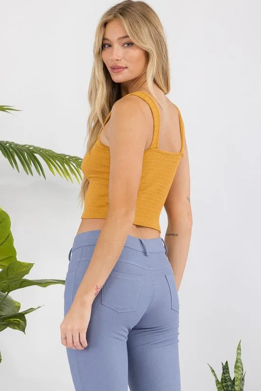 Seamless Crop Tank in multiple colors